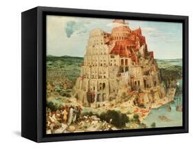 'Tower of Babel', 1563. Artist: Pieter Bruegel the Elder-Pieter Bruegel the Elder-Framed Stretched Canvas