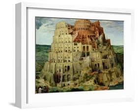 Tower of Babel, 1563 (Detail)-Pieter Bruegel the Elder-Framed Giclee Print