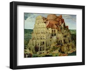 Tower of Babel, 1563 (Detail)-Pieter Bruegel the Elder-Framed Giclee Print