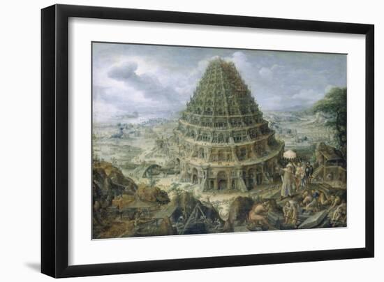 Tower of Babel, 1595-Maerten I.van Valckenborch-Framed Giclee Print