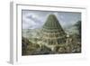 Tower of Babel, 1595-Maerten I.van Valckenborch-Framed Giclee Print