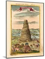 Tower of Babel, 1719-Alain Manesson Mallet-Mounted Giclee Print