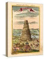 Tower of Babel, 1719-Alain Manesson Mallet-Stretched Canvas