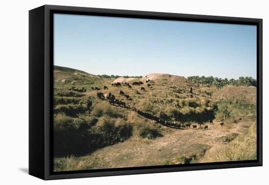 Tower of Babel, Babylon, Iraq, 1977-Vivienne Sharp-Framed Stretched Canvas