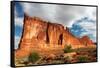 Tower of Babel, Courthouse Towers, Arches National Park, Utah-Geraint Tellem-Framed Stretched Canvas