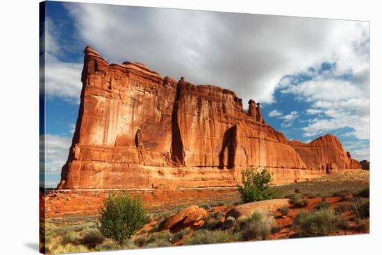 Tower of Babel, Courthouse Towers, Arches National Park, Utah-Geraint Tellem-Stretched Canvas