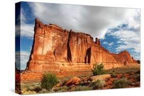 Tower of Babel, Courthouse Towers, Arches National Park, Utah-Geraint Tellem-Stretched Canvas