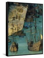 Tower of Babel - Detail-Pieter Breughel the Elder-Framed Stretched Canvas