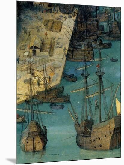 Tower of Babel - Detail-Pieter Breughel the Elder-Mounted Art Print