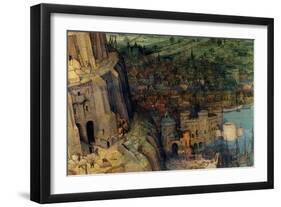 Tower of Babel - Detail-Pieter Breughel the Elder-Framed Art Print