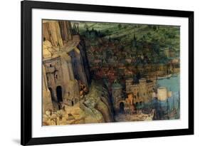 Tower of Babel - Detail-Pieter Breughel the Elder-Framed Art Print