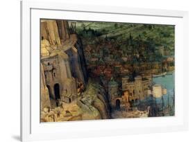 Tower of Babel - Detail-Pieter Breughel the Elder-Framed Premium Giclee Print