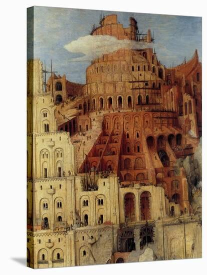 Tower of Babel - Detail-Pieter Breughel the Elder-Stretched Canvas