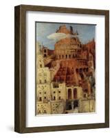 Tower of Babel - Detail-Pieter Breughel the Elder-Framed Art Print