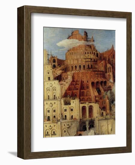 Tower of Babel - Detail-Pieter Breughel the Elder-Framed Art Print