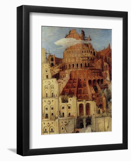 Tower of Babel - Detail-Pieter Breughel the Elder-Framed Art Print