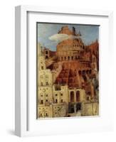 Tower of Babel - Detail-Pieter Breughel the Elder-Framed Art Print