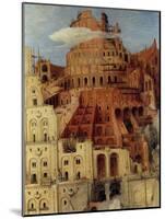 Tower of Babel - Detail-Pieter Breughel the Elder-Mounted Art Print