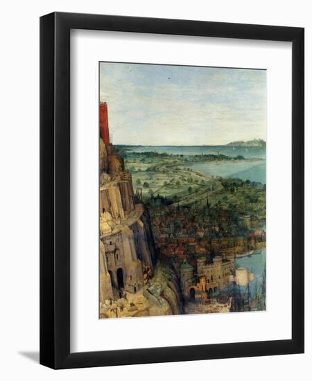 Tower of Babel - Detail-Pieter Breughel the Elder-Framed Art Print