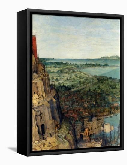 Tower of Babel - Detail-Pieter Breughel the Elder-Framed Stretched Canvas