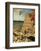 Tower of Babel-Pieter Bruegel the Elder-Framed Art Print