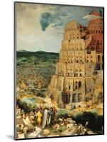 Tower of Babel-Pieter Bruegel the Elder-Mounted Art Print