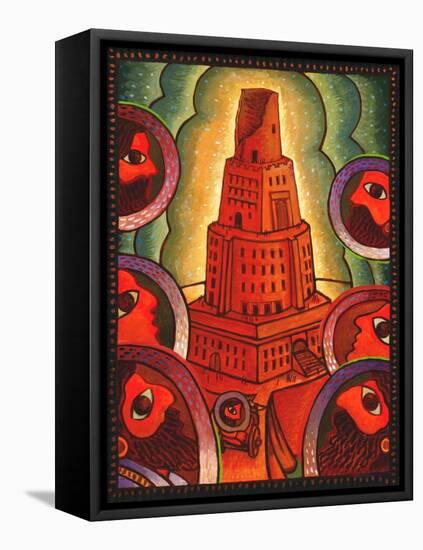 Tower of Babel-John Newcomb-Framed Stretched Canvas