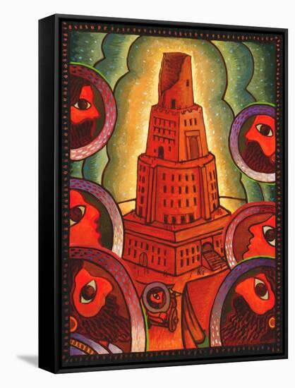 Tower of Babel-John Newcomb-Framed Stretched Canvas