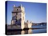 Tower of Belem, Built 1515-1521, and Rio Tejo (River Tagus), Lisbon, Portugal-Sylvain Grandadam-Stretched Canvas
