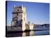 Tower of Belem, Built 1515-1521, and Rio Tejo (River Tagus), Lisbon, Portugal-Sylvain Grandadam-Stretched Canvas