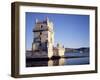 Tower of Belem, Built 1515-1521, and Rio Tejo (River Tagus), Lisbon, Portugal-Sylvain Grandadam-Framed Photographic Print