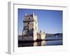 Tower of Belem, Built 1515-1521, and Rio Tejo (River Tagus), Lisbon, Portugal-Sylvain Grandadam-Framed Photographic Print