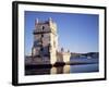 Tower of Belem, Built 1515-1521, and Rio Tejo (River Tagus), Lisbon, Portugal-Sylvain Grandadam-Framed Photographic Print