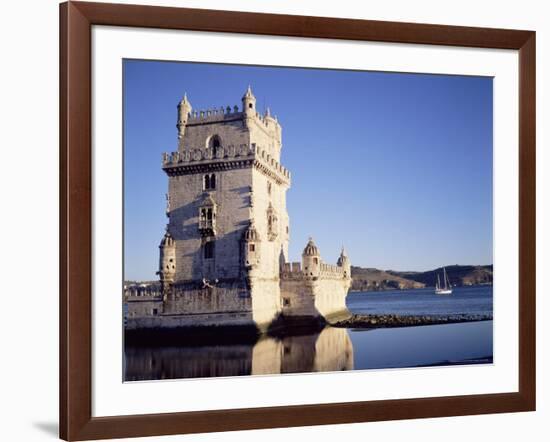 Tower of Belem, Built 1515-1521, and Rio Tejo (River Tagus), Lisbon, Portugal-Sylvain Grandadam-Framed Photographic Print