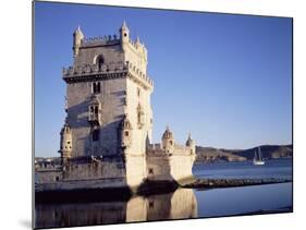 Tower of Belem, Built 1515-1521, and Rio Tejo (River Tagus), Lisbon, Portugal-Sylvain Grandadam-Mounted Photographic Print