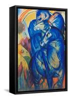 Tower of Blue Horses, 1913-Franz Marc-Framed Stretched Canvas