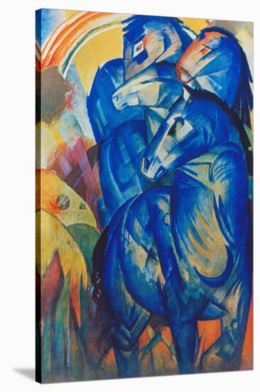 Tower of Blue Horses, 1913-Franz Marc-Stretched Canvas