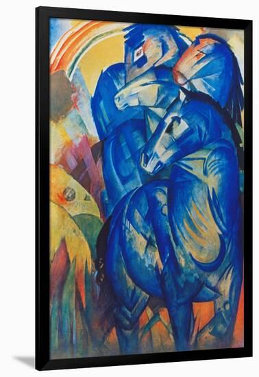 Tower of Blue Horses, 1913-Franz Marc-Framed Giclee Print