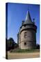 Tower of Bonnefontaine Castle, Antrain, Brittany, France-null-Stretched Canvas