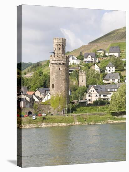 Tower of Braubach, Near Koblenz, the Rhine River, Rhineland-Palatinate, Germany, Europe-Olivieri Oliviero-Stretched Canvas