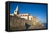 Tower of Euphrasian Basilica, Walkway around the Perimeter of Old Town, Porec, Croatia, Europe-Richard Maschmeyer-Framed Stretched Canvas