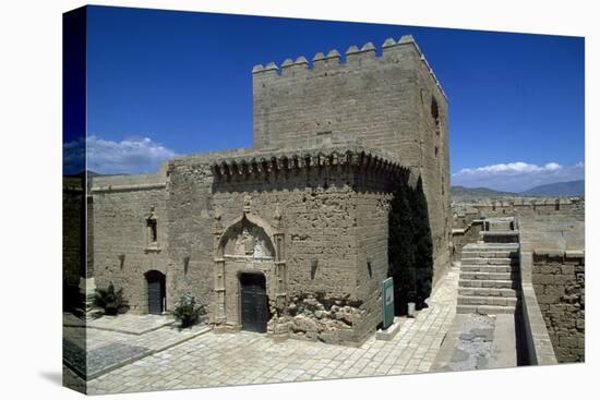 Tower of Homage, the Alcazaba of Almeria, Andalucia, Spain-null-Stretched Canvas