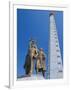 Tower of Juche, Ideal Exhorting the Non-Dependance on Others, Pyongyang, North Korea, Asia-Anthony Waltham-Framed Photographic Print