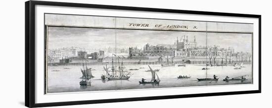 Tower of London, 1737-Samuel Buck-Framed Giclee Print