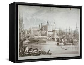 Tower of London, 1819-Daniel Havell-Framed Stretched Canvas