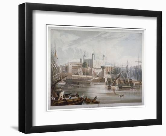 Tower of London, 1819-Daniel Havell-Framed Giclee Print