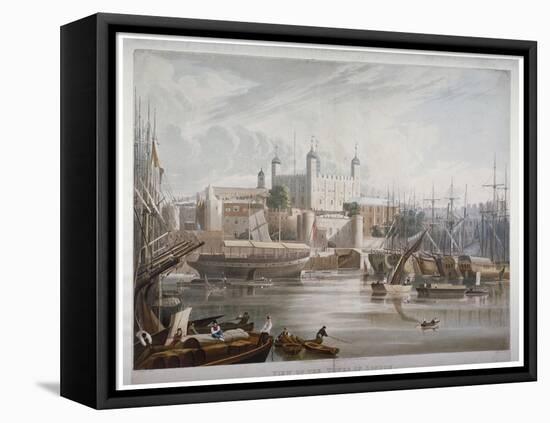 Tower of London, 1819-Daniel Havell-Framed Stretched Canvas