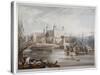 Tower of London, 1819-Daniel Havell-Stretched Canvas