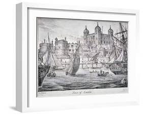 Tower of London, 1829-Nathaniel Whittock-Framed Giclee Print