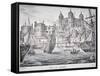 Tower of London, 1829-Nathaniel Whittock-Framed Stretched Canvas